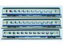 PIKO 58627 HO - Set de 3 voitures Corail Aquitaine ep V SNCF