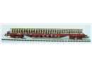 PIKO 54827 HO - Plat rallong� � bogies type Uas R09.4 �p V SNCF