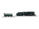 Locomotive type 150 X avec voiture pour le transport d'�quipe, �poque III de la SNCF