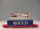 Wagon Sgss S7S avec container ROUCH �p IV8V de la SNCF