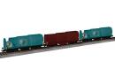 Set de 3 wagons � paroies t�lescopiques fonctionnelles �p V des CFF
