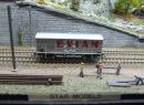 JOUEF 6263 HO - Couvert m�trallique � essieux EVIAN �p III de la SNCF