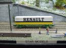 Plat � essieux avec caisse mlobile RENAULT �p V SNCF