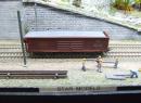 Tombere � bogies avec couvercle � rideau �p IV de la SNCF
