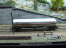 Wagon citerne BUTAGAZ avec pare soleil �p IV de la SNCF