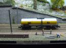 Wagon citerne � bogies 'AGIP' �p IV de la DB (par Roco)