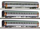 ROCO ref 64018 HO - Set de 3 voitures Corail �p IV SNCF