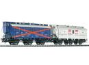 LILIPUT ref 240005 HO - Set de 2 wagons '3 pattes' couverts �p I de la MAV