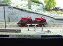 JOUEF ref 6520 HO - Plat TP charg� avec 2 tracteurs �p III SNCF
