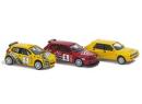 BUSCH ref 1607 HO - Coffret de 3 voitures de comp�tition Italiennes.