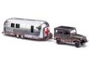 BUSCH ref 43011 HO - Land Cruiser  J4 avec caravane ambulance