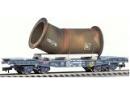 HAG ref 78031 HO - Plat rallong� avec tuyeau des SBB/CFF
