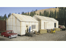WALTHERS ref 9332844 HO - Hangars, entrep�ts assembl�s et peints