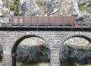 LILIPUT HOe - Wagon tombereau � bogies ridelles bois �p III �BB