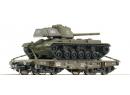 ROCO ref 67807 HO - Wagon charge lourde �p III de la DB avec char de la Bundeswehr M47