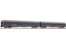 FLEISCHMANN ref 811801 N - Set de 2 voitures Eurofima-couchettes UIC Z1 �p V des SBB/CFF