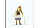 PREISER ref 28134 HO - Femme nettoyant la table