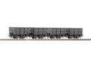 ROCO ref 34612 HOe - Set de 4 wagonnets benne  (mine)