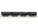 ROCO ref 34613 HOe - Set de 4 wagonnets benne  (mine)