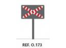 ABE ref 173 HO - Panneau de position de passage � niveau sans barri�re