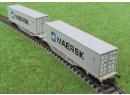 ROCKY RAIL ref 60100 N - Wagon Sggmrss 90 ERS avec 2 containers MAERSK