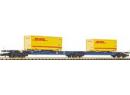 FLEISCHMANN ref 825307 N - Porte containers (DHL) Bauart Sggmrs �p V DB/AG
