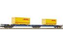 FLEISCHMANN ref 825308 N - Porte containers (DHL) Bauart Sggmrs �p V DB/AG
