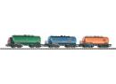 PIKO ref 58322 HO - Set de 3 wagons citernes ZZr �p III de la DR