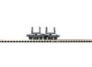 ROCO ref 34602 HOe - Set de wagonnets � traverse pivotante porte grumes