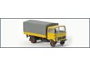 BREKINA ref 48501 HO - Camion bach� Mercedes Benz MB LP 608 jaune