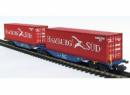 ROCKY RAIL ref 60109 N - Sggmrss 90 ITL bleu No 37 80 4961 493-6 avec 2 x Hamburg S�d