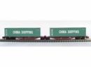 ROCKY RAIL ref 60118 N - Wagon Sggmrss avec 2 containers CHINA SHIPPING