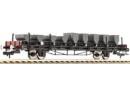 FLEISCHMANN ref 526606 HO - Wagon plat charg� de wagonnets S 14 ep III DB (Zollern)