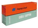 GRAHAM FARISH ref 379360 N - Set de 2 containers 40' HAPAG et CHINA SHIPPING