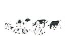 BACHMANN ref 33153 ech O - Set de 6 vaches blanches et noires