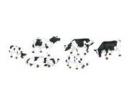 BACHMANN ref 33103 HO - Set de 6 vaches noires et blanches