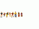 FALLER ref 153051 HO - Jeu de figurines pour f�te foraine II