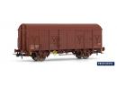 ELECTROTREN ref 1818 HO - Couvert m�tallique � essieux ep IIIb SNCF