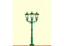 BRAWA ref 5223 HO - Lampadaire � gaz 3 bras (lanterne, bec, cand�labre)