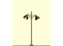 BRAWA ref 5272 HO - Lampadaire, cand�labre double sur poteau bois