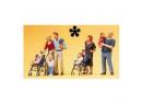 PREISER ref 10494 HO - Parents avec enfants et landaux