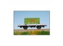 LS MODELS ref 30241 HO - Ridelles basses � essieux OCEM 29 ep II MIDI avec container  A MOURET
