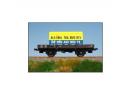 LS MODELS ref 30242 HO - ridelles basses � essieux OCEM 29 ep III SNCF avec container ALGERIA