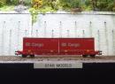MEHANO ref 19844 HO - Transcontainer SGKKMS avec 2 containers 20' ep V DB Cargo