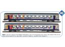 PIKO ref 58604 HO - Set de 2 voitures Corail TER Alsace ep VI SNCF
