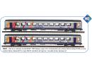 PIKO ref 58641 HO - Set de 2 voitures Corail TER Alsace ep VI SNCF