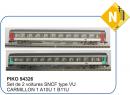 PIKO ref 94326 N - Set de 2 voitures Corail type VU A1 et B1 ep VI SNCF