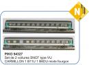 PIKO ref 94327 N - Set de 2 voitures Corail type VU ep VI SNCF