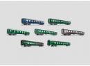 MARKLIN REF 796 HO - Set de 12 voitures voyageurs differentes Cies (Tin Plate)