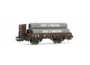 JOUEF 6054 HO - Ridelles basses � esieux avec chargement de tuyaux (tubes) ep IV SNCF